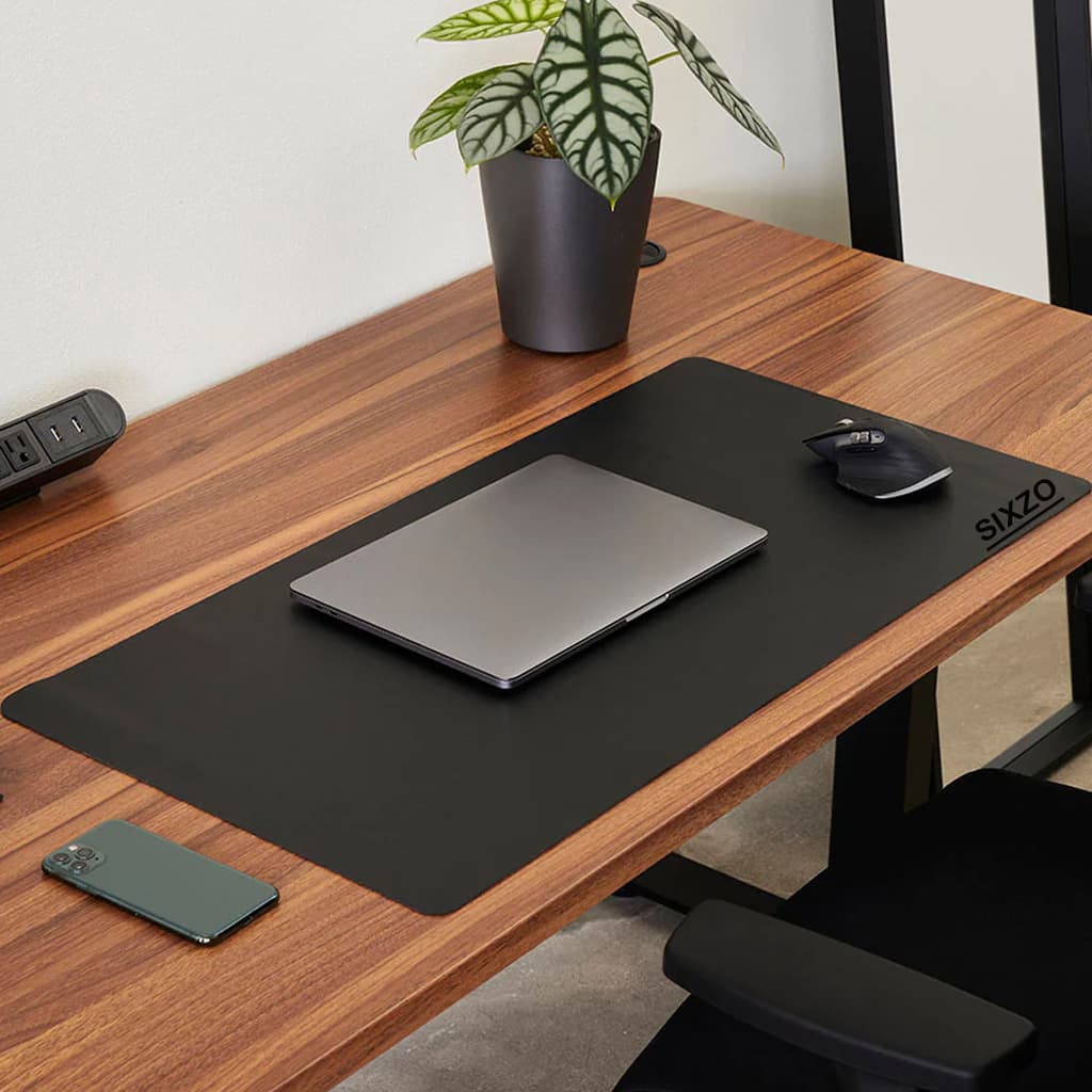 Large PU Leather Desk Pad – 91 × 43 cm, 2 mm Thick, Water‑Resistant